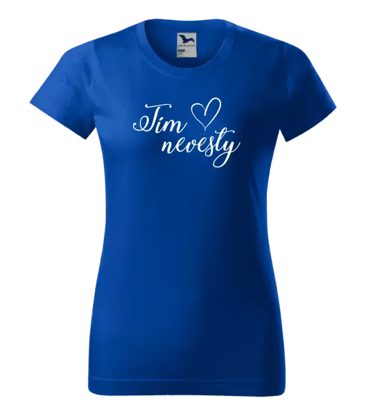 Dámske tričko Tím nevesty so srdiečkom