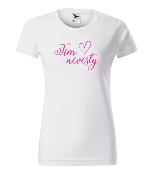 Dámske tričko Tím nevesty so srdiečkom