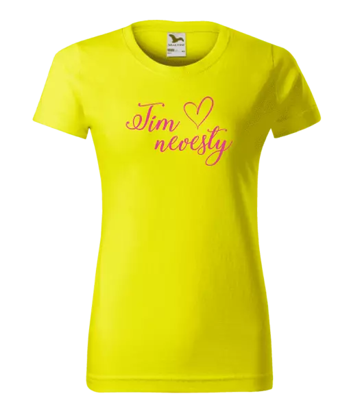 Dámske tričko Tím nevesty so srdiečkom