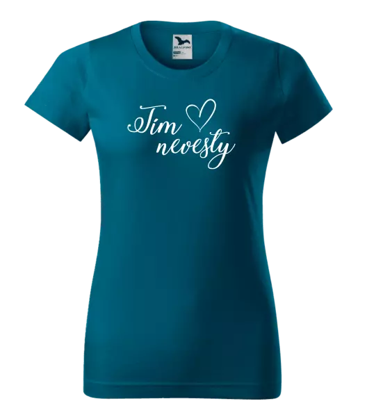 Dámske tričko Tím nevesty so srdiečkom