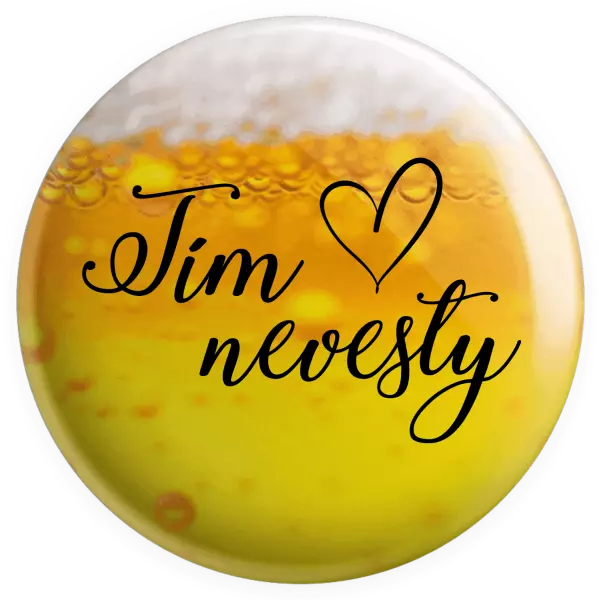 Placka Tím nevesty so srdiečkom