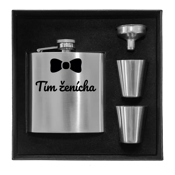 Ploskačka v krabičke Tím ženícha