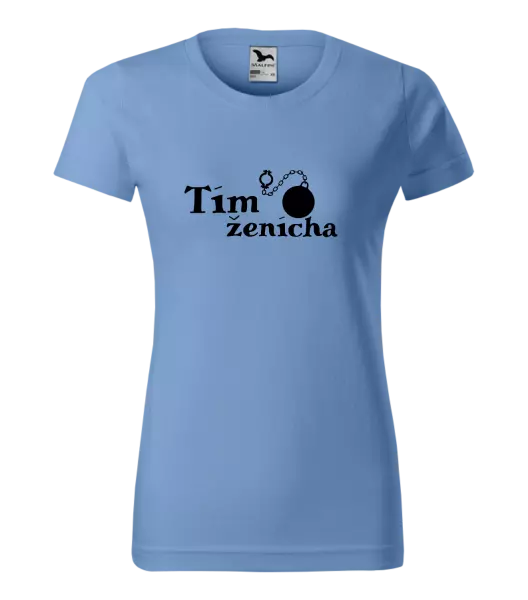 Dámske tričko Tím ženícha s guľou