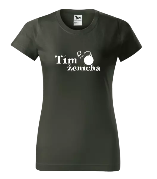 Dámske tričko Tím ženícha s guľou