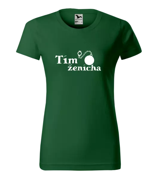 Dámske tričko Tím ženícha s guľou