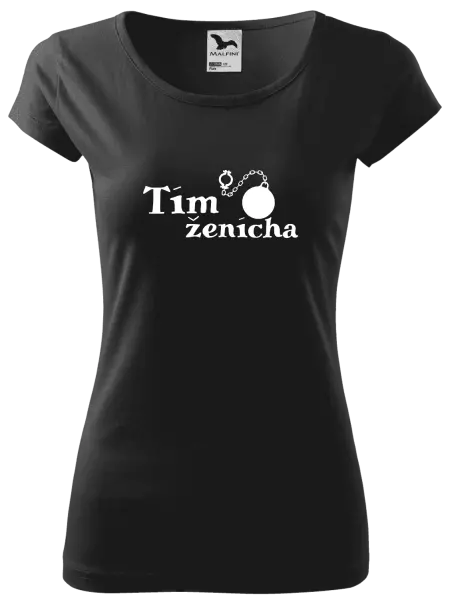 Dámske tričko Tím ženícha s guľou