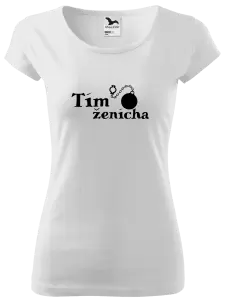 Dámske tričko Tím ženícha s guľou