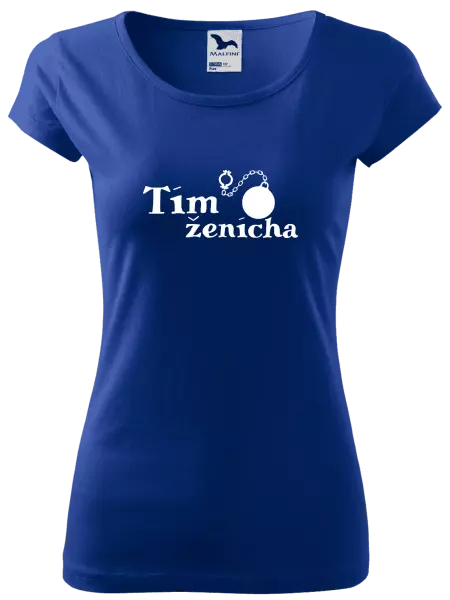 Dámske tričko Tím ženícha s guľou
