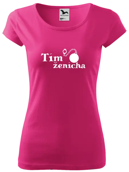 Dámske tričko Tím ženícha s guľou