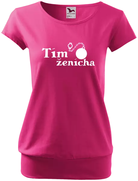 Dámske tričko Tím ženícha s guľou