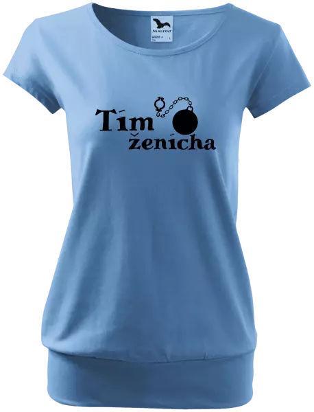 Dámske tričko Tím ženícha s guľou
