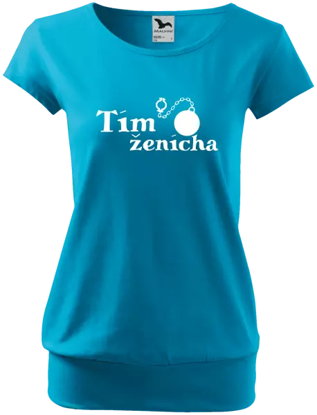 Dámske tričko Tím ženícha s guľou