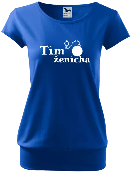 Dámske tričko Tím ženícha s guľou