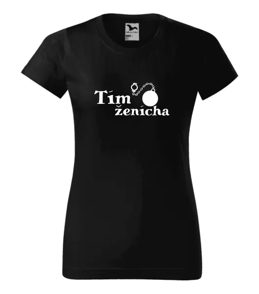 Dámske tričko Tím ženícha s guľou