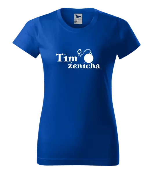 Dámske tričko Tím ženícha s guľou