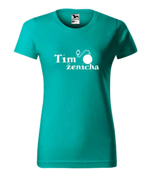 Dámske tričko Tím ženícha s guľou