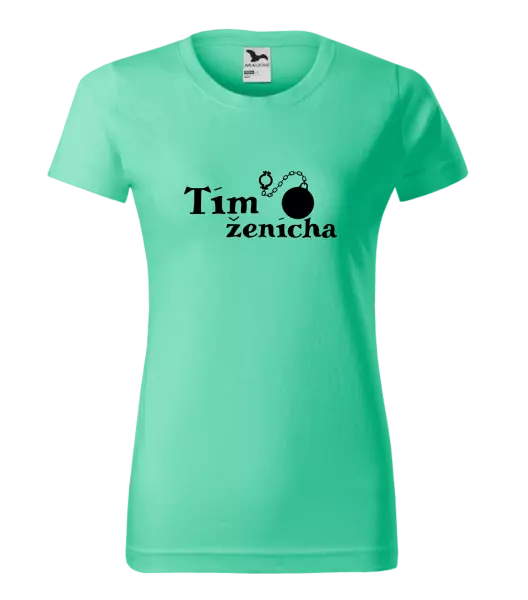 Dámske tričko Tím ženícha s guľou