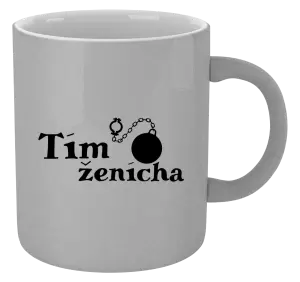 Hrnček metalický Tím ženícha s guľou