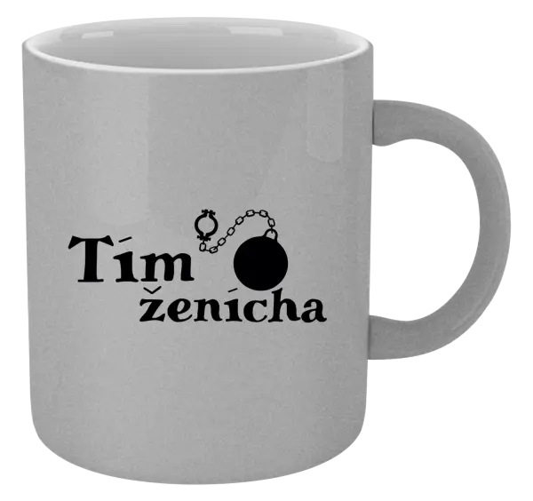 Hrnček metalický Tím ženícha s guľou