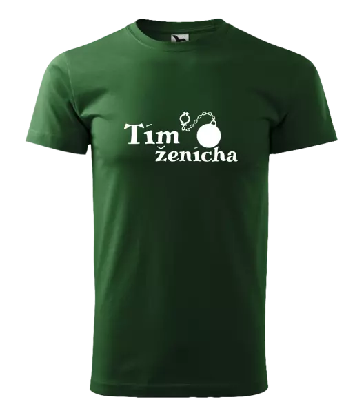 Pánske tričko Tím ženícha s guľou