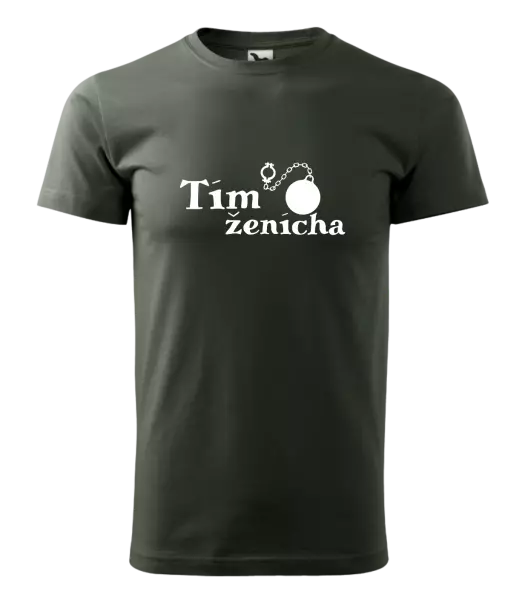 Pánske tričko Tím ženícha s guľou