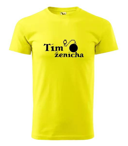 Pánske tričko Tím ženícha s guľou