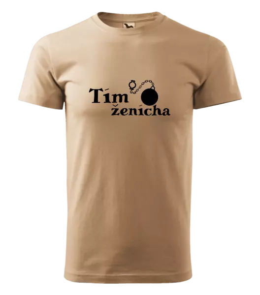 Pánske tričko Tím ženícha s guľou