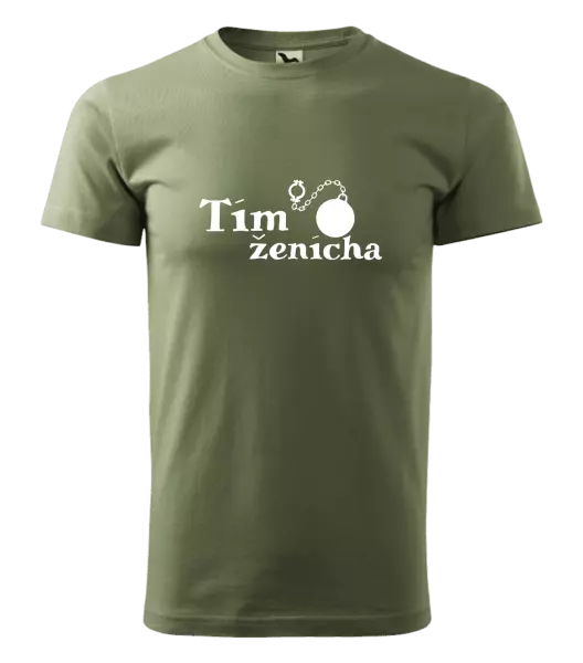 Pánske tričko Tím ženícha s guľou