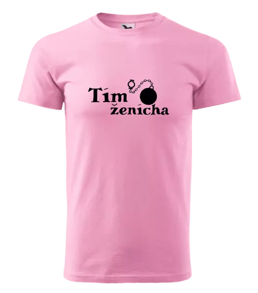 Pánske tričko Tím ženícha s guľou