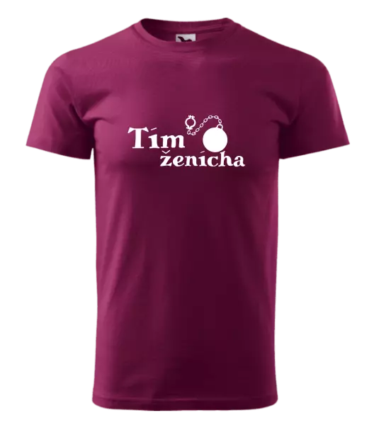 Pánske tričko Tím ženícha s guľou