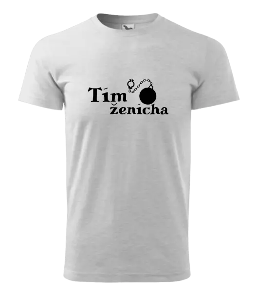 Pánske tričko Tím ženícha s guľou