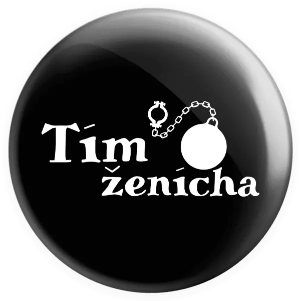 Placka Tím ženícha s guľou