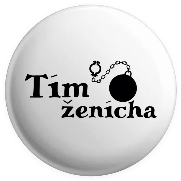 Placka Tím ženícha s guľou