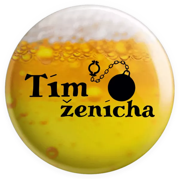 Placka Tím ženícha s guľou