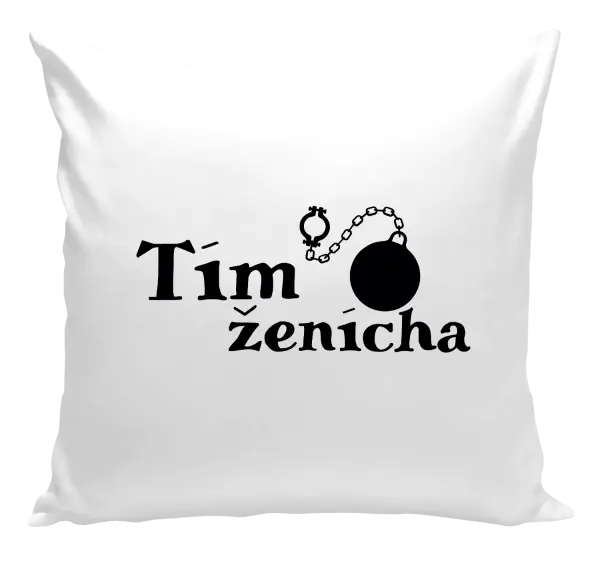 Vankúš Tím ženícha s guľou