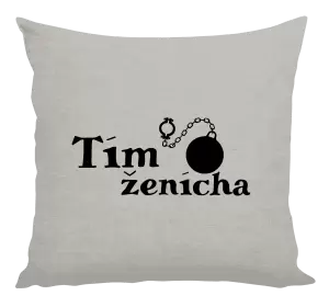 Vankúš Tím ženícha s guľou