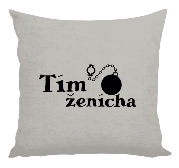 Vankúš Tím ženícha s guľou