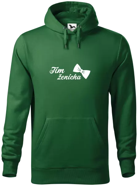 Pánska mikina Tím ženícha s motýlikom