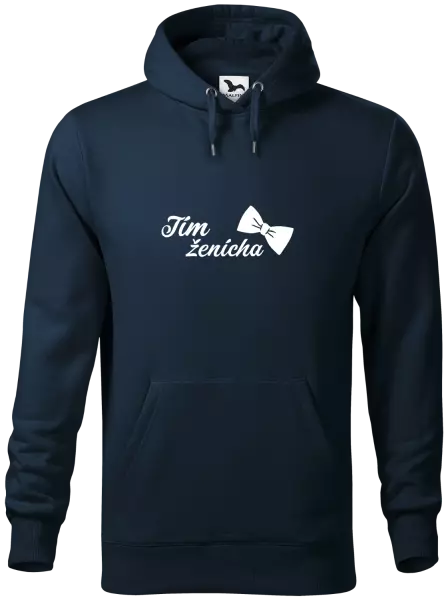 Pánska mikina Tím ženícha s motýlikom