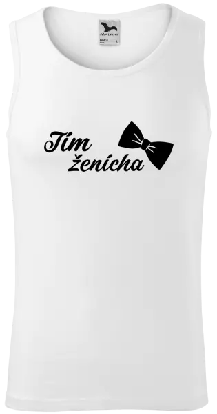 Pánske tielko Tím ženícha s motýlikom