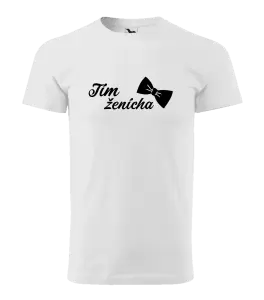 Pánske tričko Tím ženícha s motýlikom