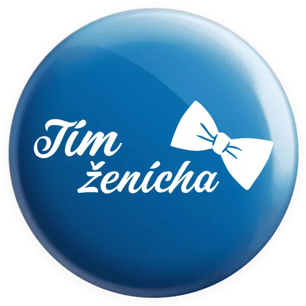 Placka Tím ženícha s motýlikom