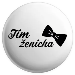 Placka Tím ženícha s motýlikom