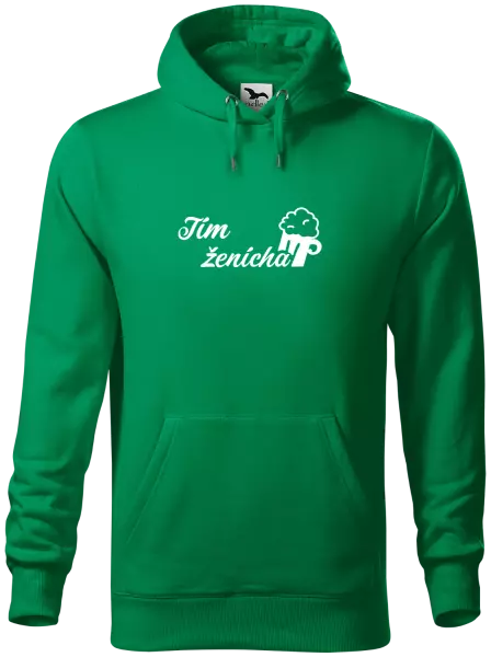 Pánska mikina Tím ženícha s pivom