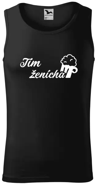 Pánske tielko Tím ženícha s pivom