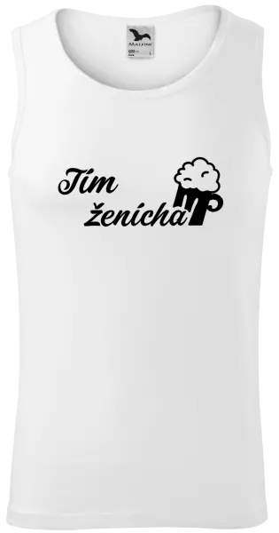 Pánske tielko Tím ženícha s pivom