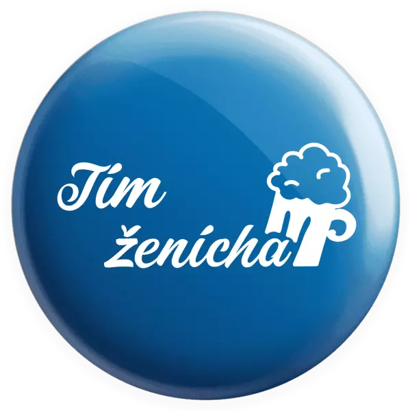 Placka Tím ženícha s pivom