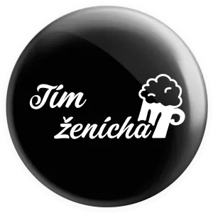 Placka Tím ženícha s pivom