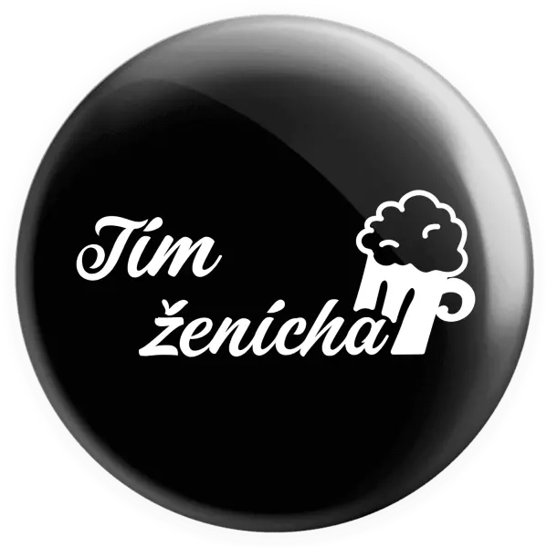 Placka Tím ženícha s pivom