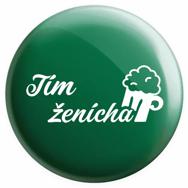 Placka Tím ženícha s pivom